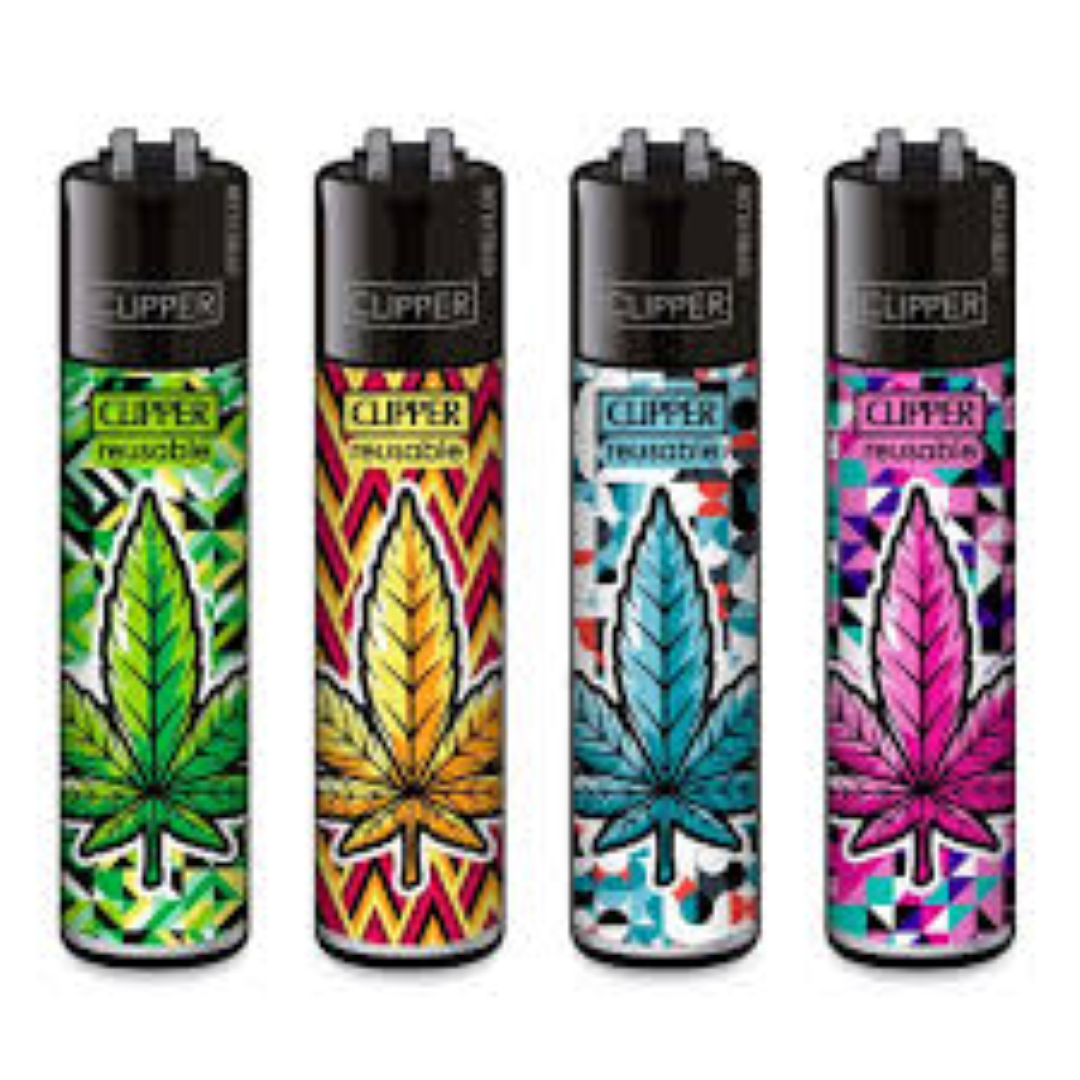 CLIPPER LOOK LEAVES REFILLABLE LIGHTER 1UNIT